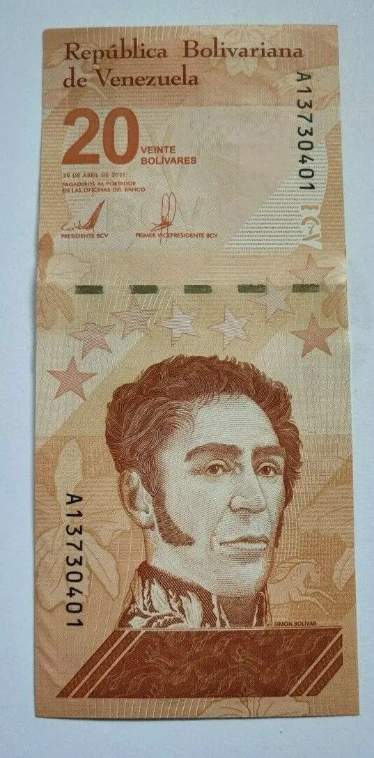 VENEZUELA 20 BOLIVARES DIGITALES, 2021 UNC X 1 PCS (20.000.000 BOLIVARES)