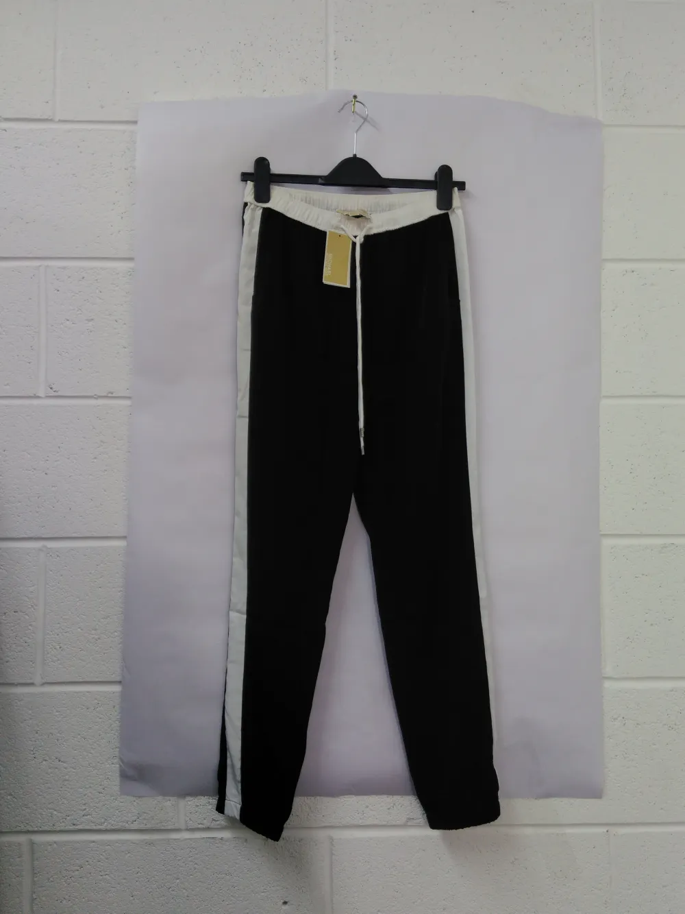 Michael Michael Kors Black White Track Pants Trousers Sport Stripe NWT