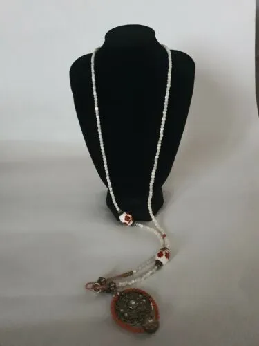 FIVA Mother Of Pearl Ceramic Bead Necklace