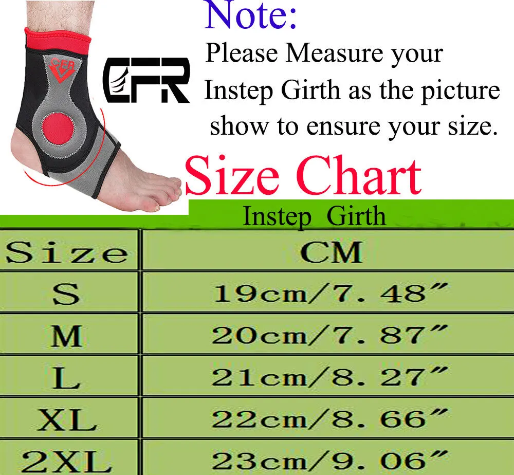 Neoprene Gel Ankle Brace Cap Support MMA Pad Guard Protector 2XL