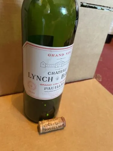 Chateau Lynch Bages 2000  Rare Empty Bottle With Original Cork