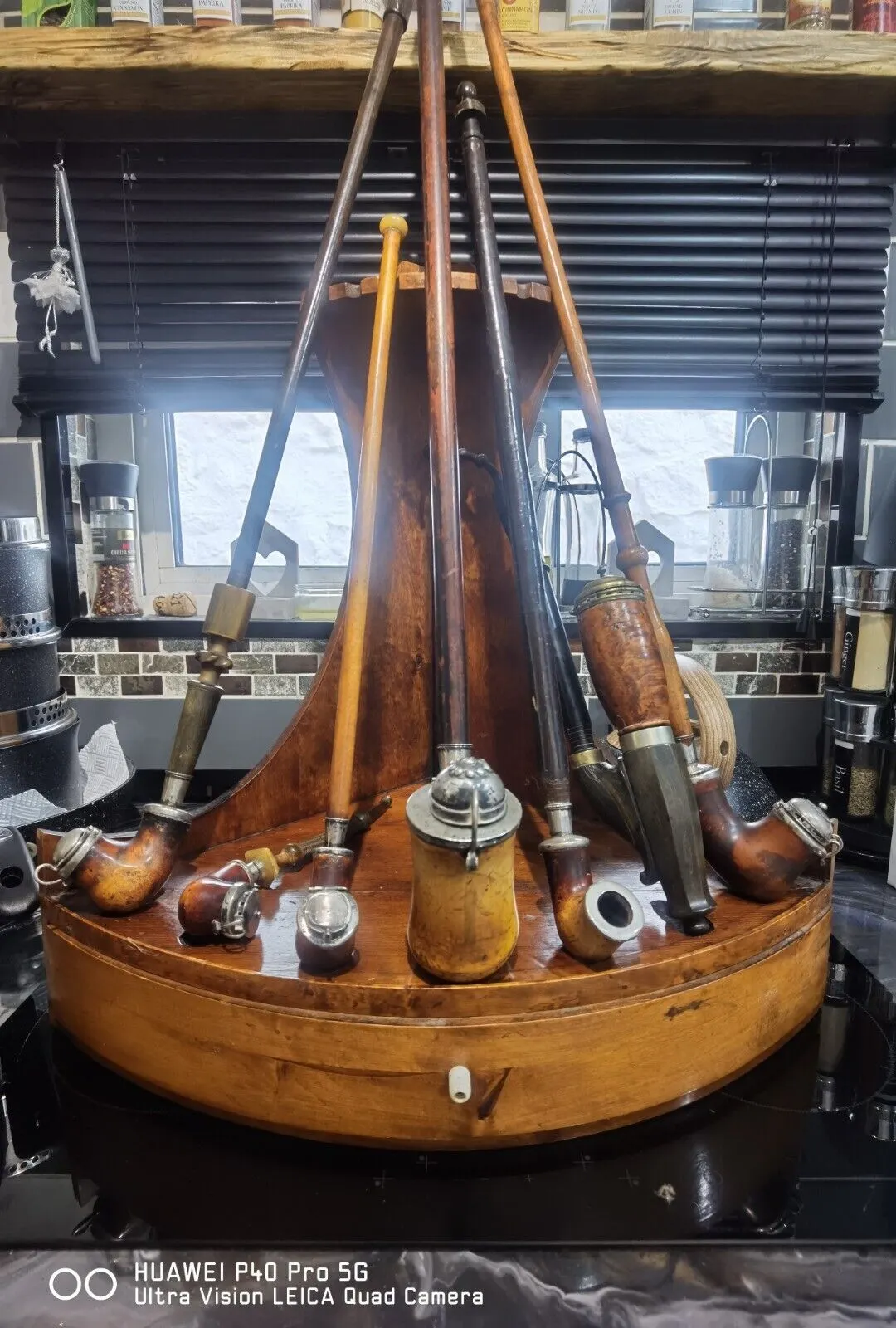 Antique Swedish silver smoking pipes