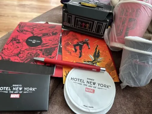 Disney Hotel New York Marvel Souvenirs Stationary Exclusive Paris Cups Pen