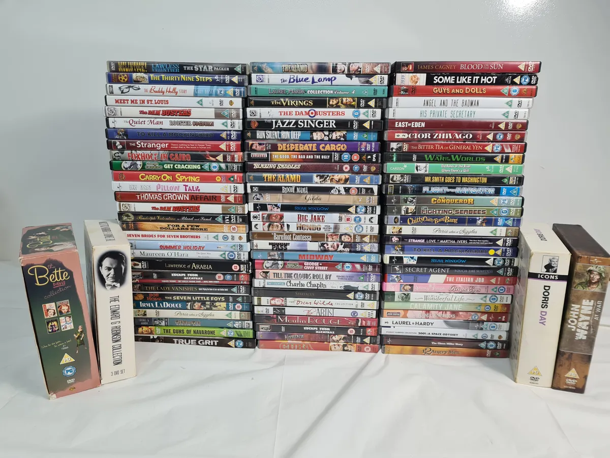 91 x Classic DVD Joblot (Moulin Rouge, Chitty Chitty, Sparticus etc)