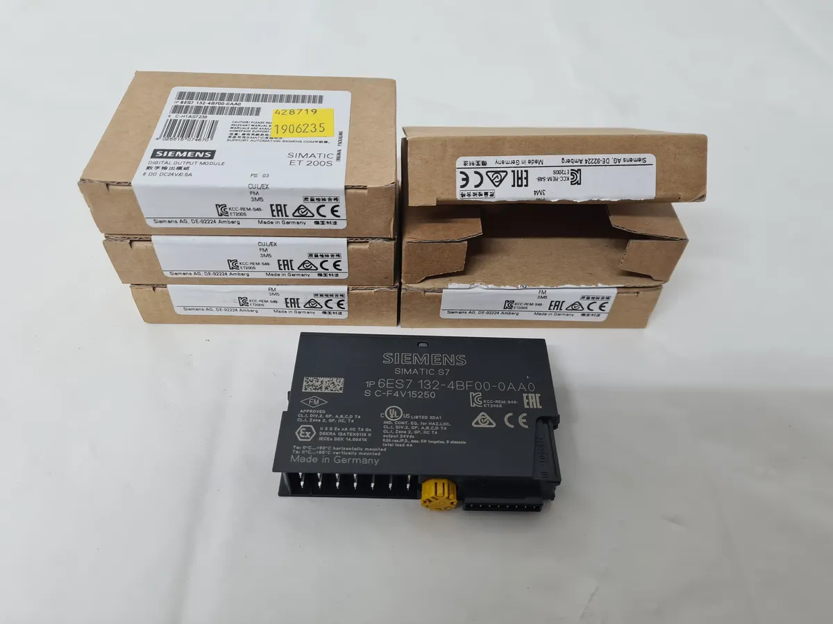 5x Siemens Digital Output Module Simatic 6ES7132-4BF00-0AA0 ET200S NEW