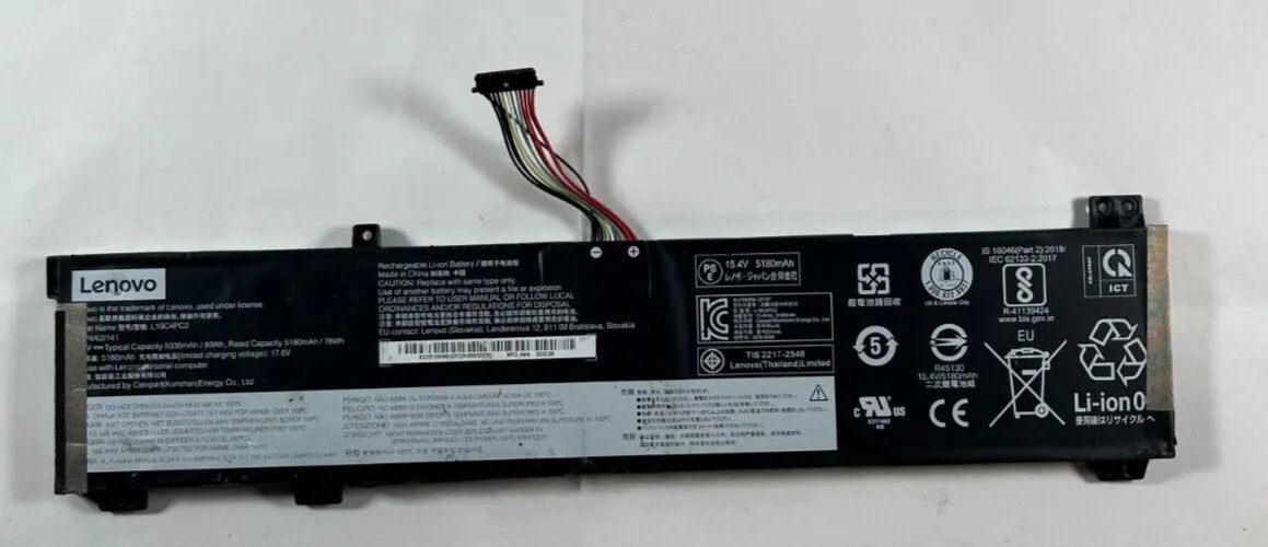 USED L19C4PC2 battery for Lenovo Legion 5 with 80% health.see battery report pic