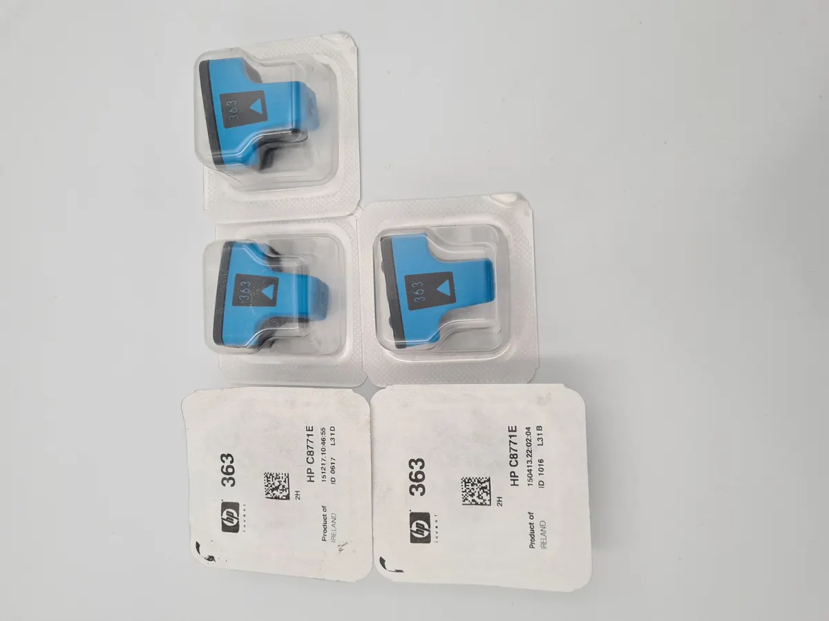 5x Original Cyan 363 Ink Cartridges (2017)C8771EE