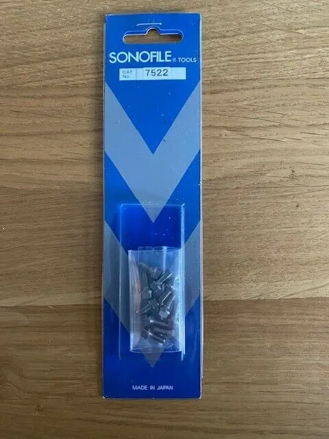 Sonofile screws, 10 off, from cutting head.