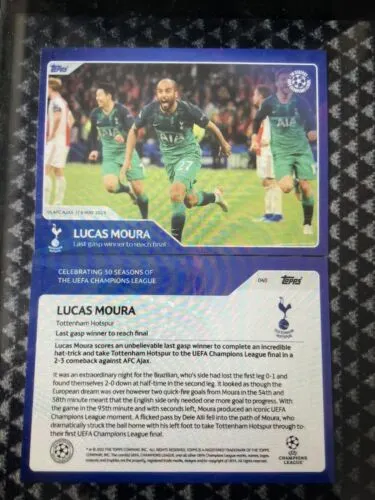 TOTTENHAM HOTSPUR - 2022 Topps 30 Years of the Champions League - Lucas Moura