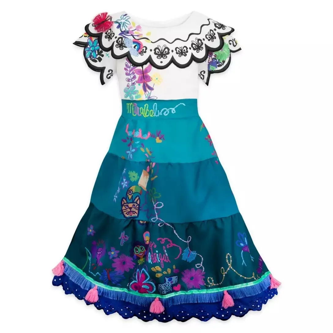 Disney Store Parks Encanto Mirabel Fancy Dress Up Costume Kids Age 5-6 Outfit