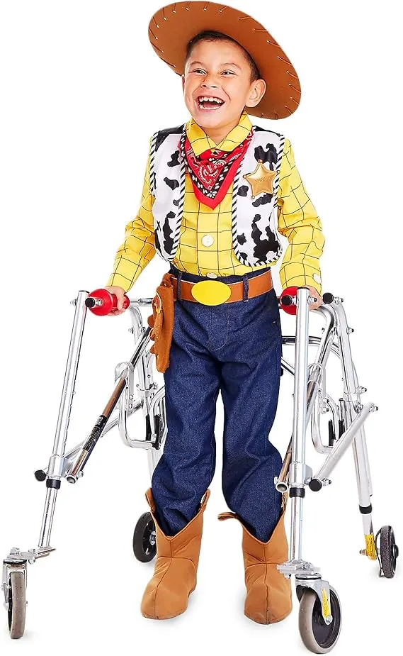 Official Woody Adaptive Costume for Kids – Toy Story - S Multicolored