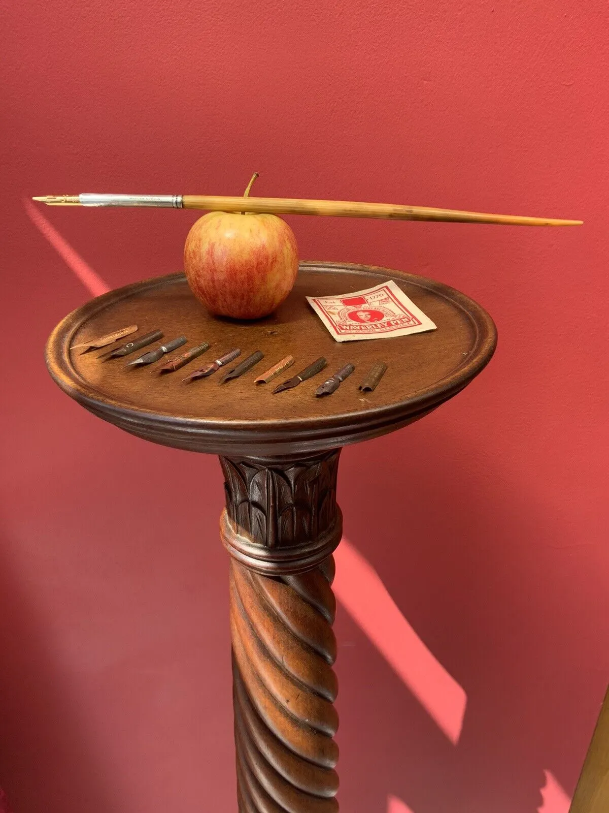 Anitique rare Huge Mosley London large Silver and Porcupine Quill Dip Pen