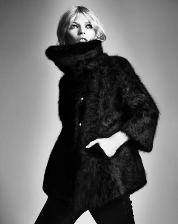 Kate Moss Angora coat/ cardigan/ jacket Size 8