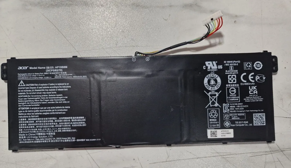 Genuine Acer Swift 3 SF314-59 Series Laptop Battery AP19B8M 4821mAh 100% HEALTH