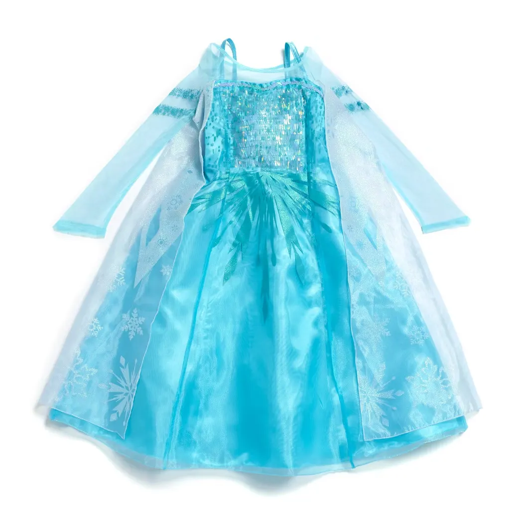 Elsa Costume For Kids, Frozen (Age 4)