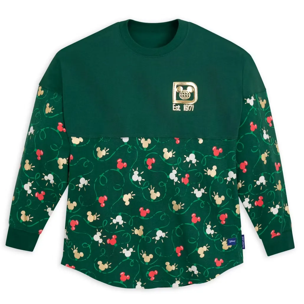 Walt Disney World Mickey Mouse Icon Festive Spirit Jersey For Adults XS