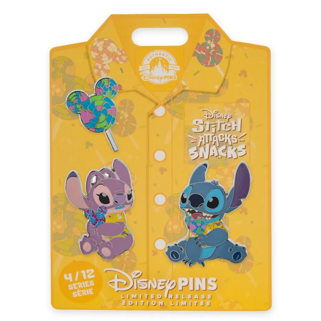 Stitch Attacks Snacks Lollipop Limited Release Pin Set, 4 of 12
