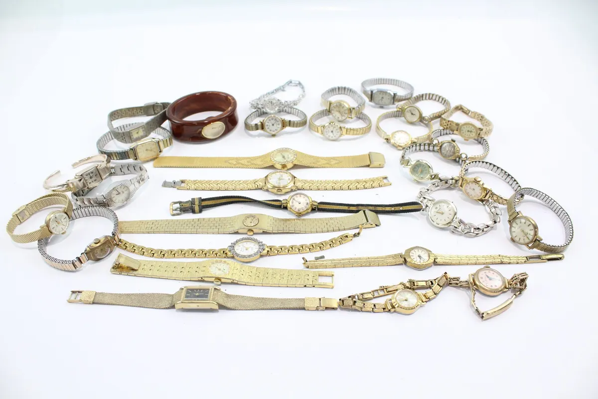 Assorted Womens Vintage Mechanical Watches SPARES/REPAIRS x 30