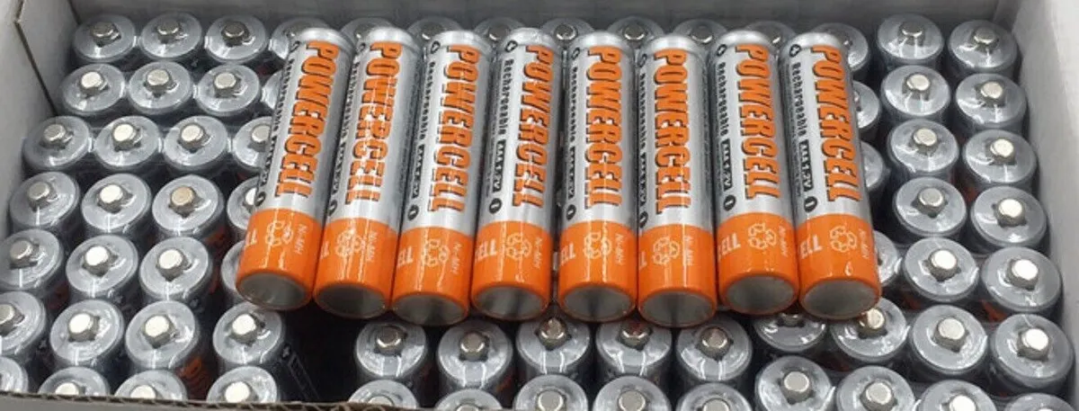 8x POWERCELL AAA 1.2V 1300mAh NiMH Rechargeable Batteries New
