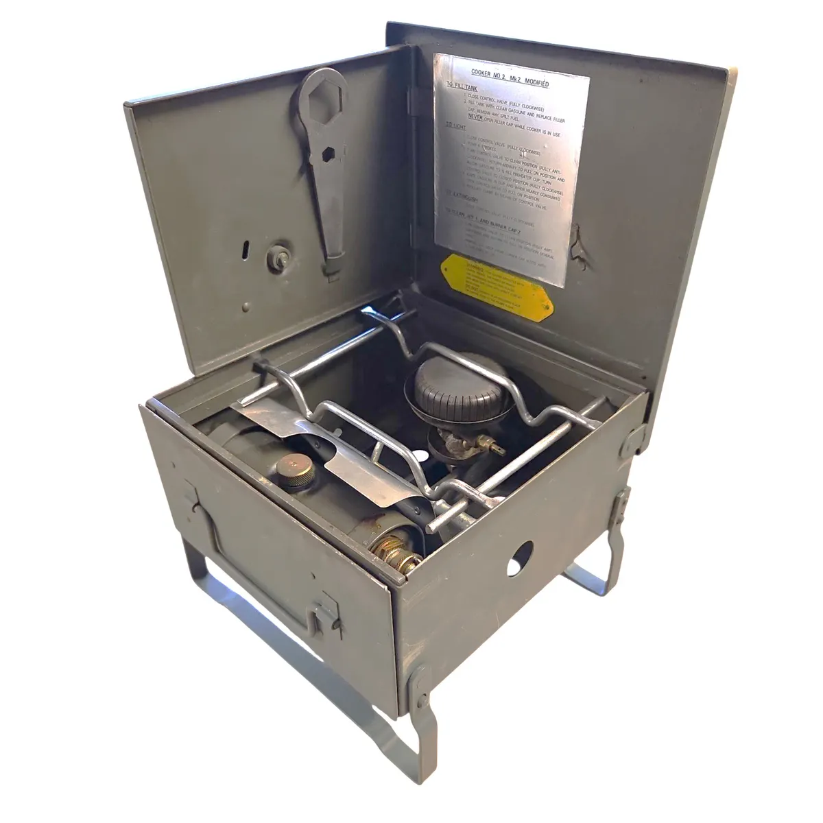 British Army Military Field Cooker No2 MK2 Modified Petrol Stove Excellent Used