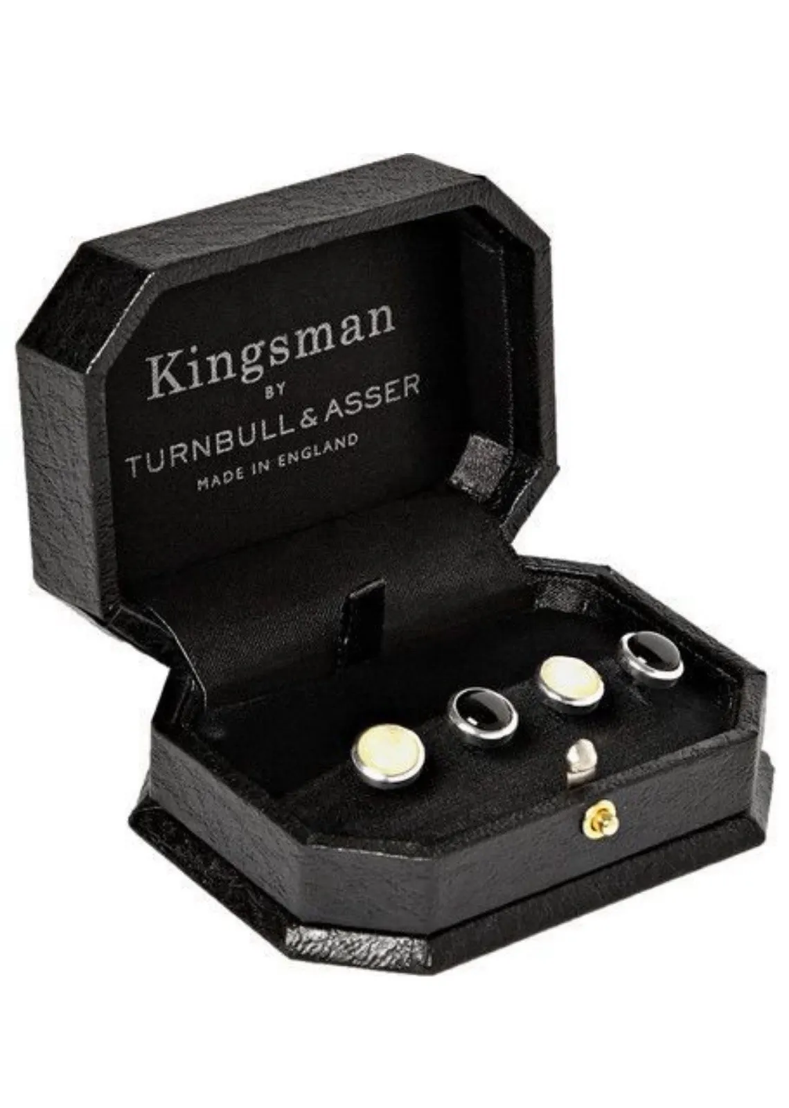 kingsman by turnbull & asser 4 cufflinks silver And Mother pearl