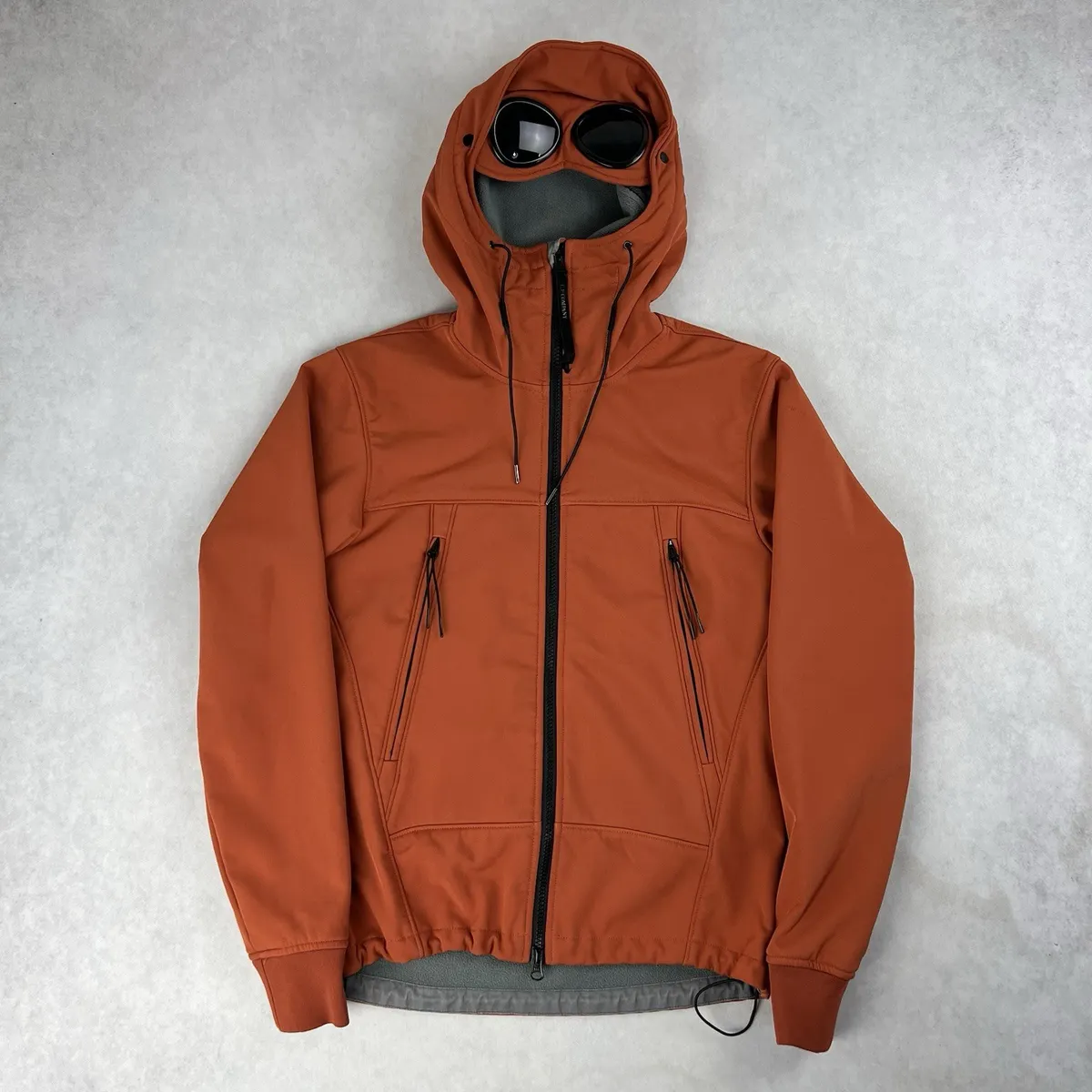 CP Company Soft Shell Goggle Jacket Men's XS Orange Pre-Owned Coat 5194