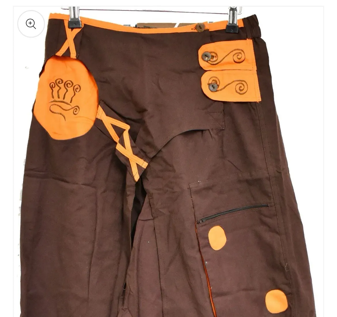 Ganesha Handicrafts L/XL Boho Hippie Harem Trousers Embroidered Pre-Owned