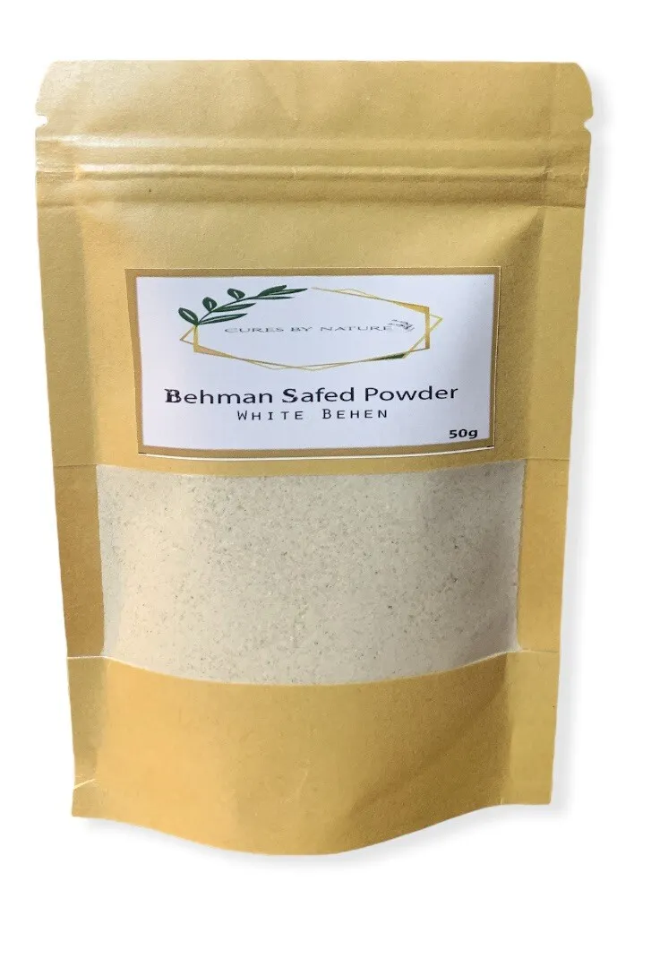 Organic Behman Safed White Behen Sage Powder 50g Centaurea Behen New