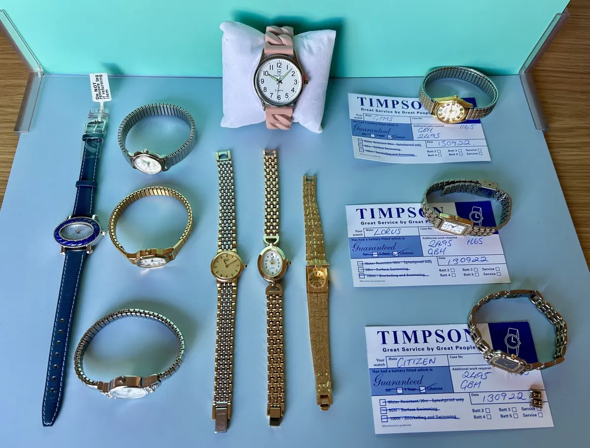 Job Lot 11 Pre-Owned Quartz Watches Citizen Rotary Sekonda Good