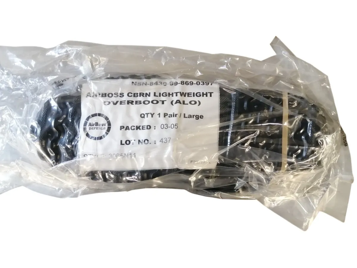 NEW Military Issue Airboss CBRN NBC Overboots - Large - AirBoss Defence