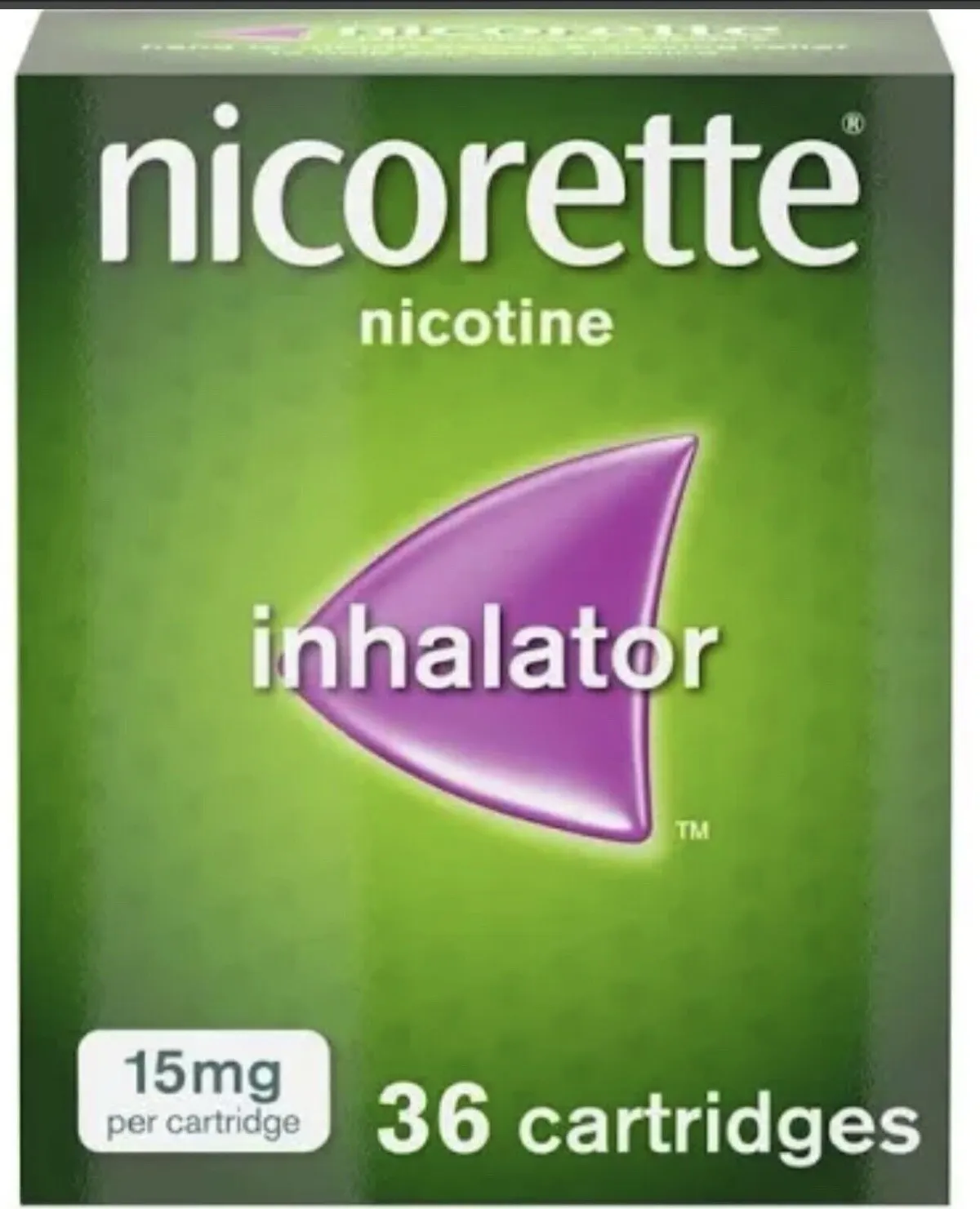Nicorette Inhalator 15mg 36 Cartridges New - Quit Smoking Therapy NRT