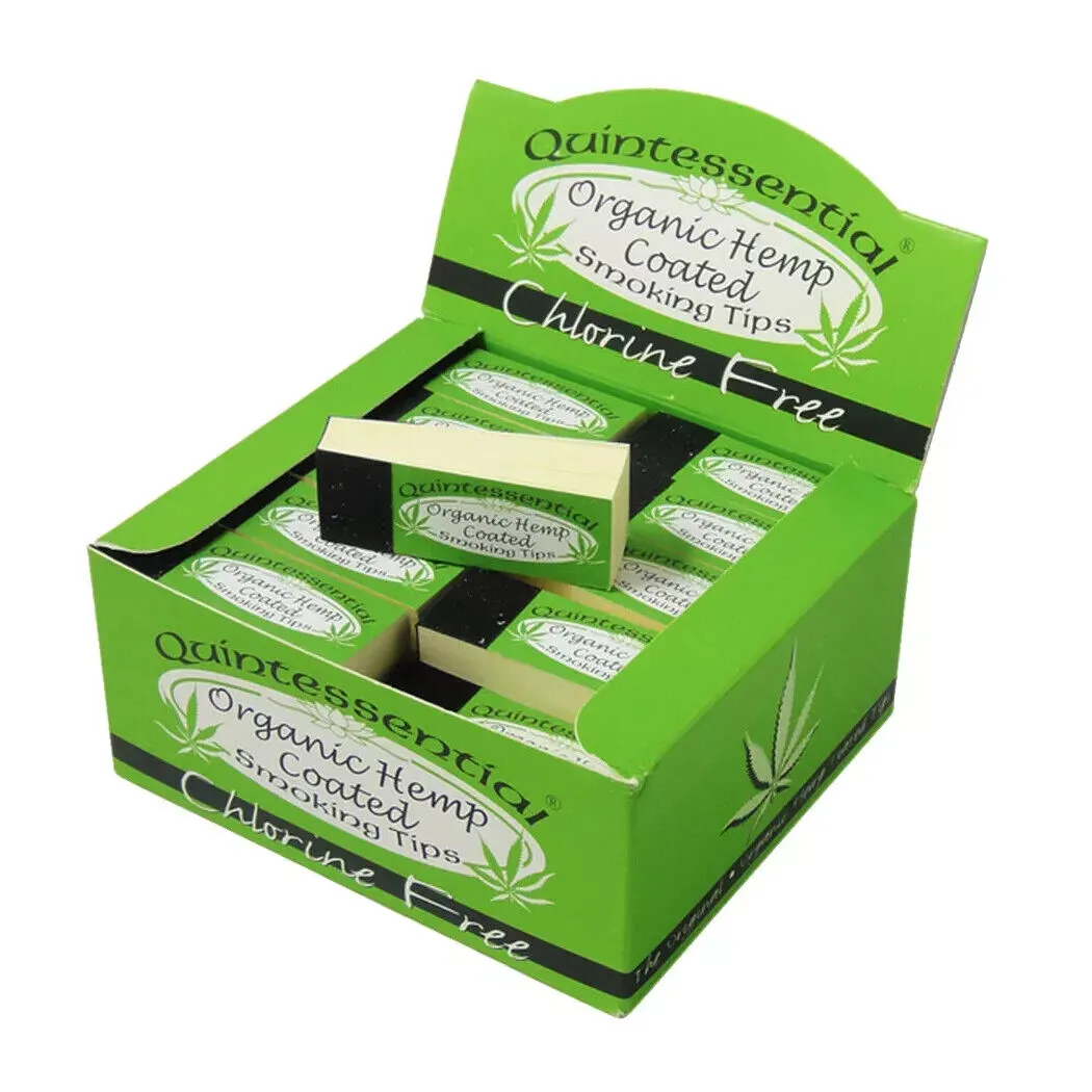 Quintessential Organic Filter Tips Roaches Chlorine Free 50 Booklets Full Box