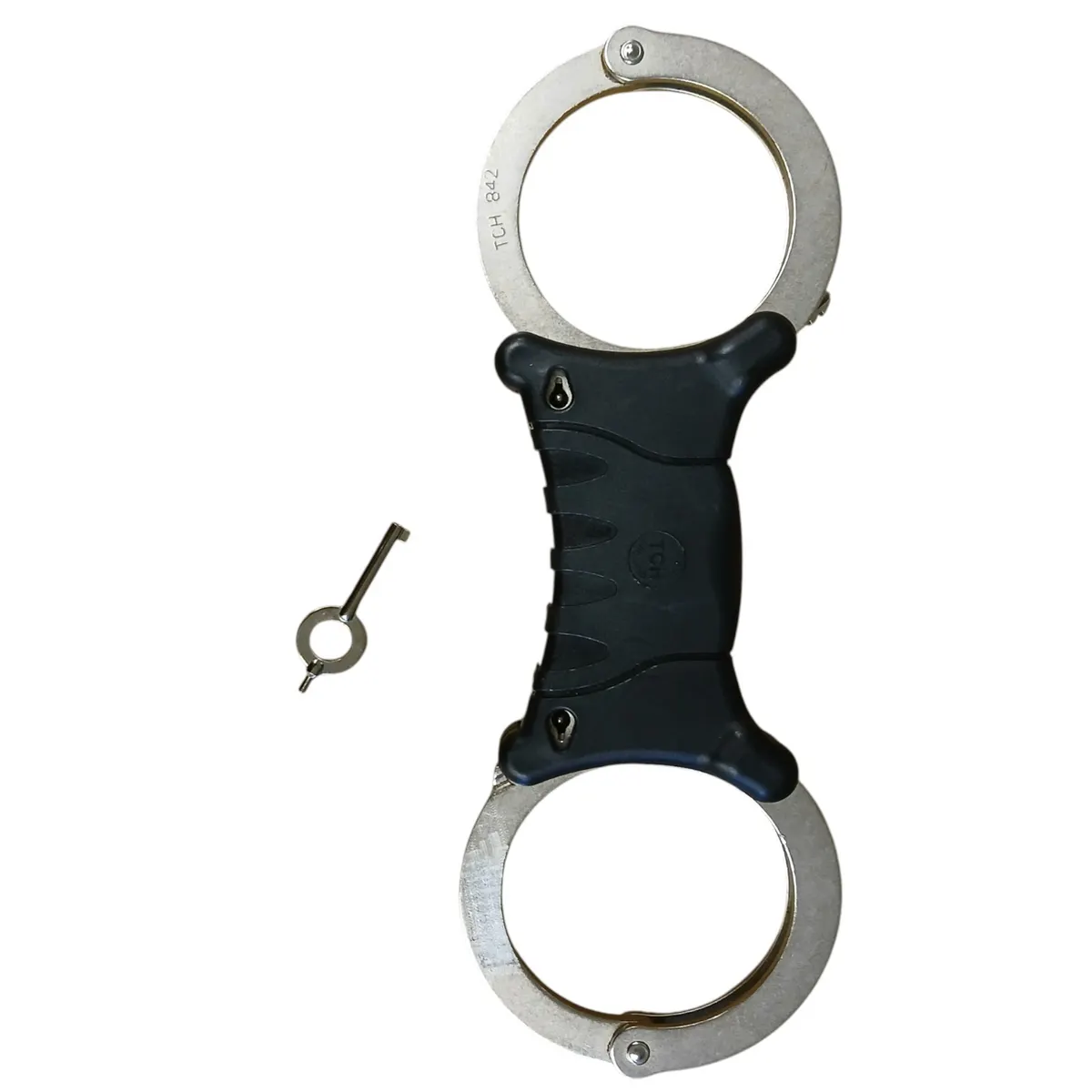 TCH842 Handcuffs Speedcuffs Rigid Twinlock Police Grade B With 1 Key Used