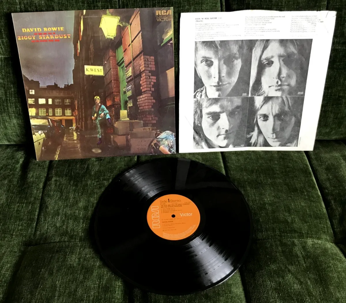 David Bowie The Rise & Fall of Ziggy Stardust LP 1E/1E UK 72 1st Press Titanic