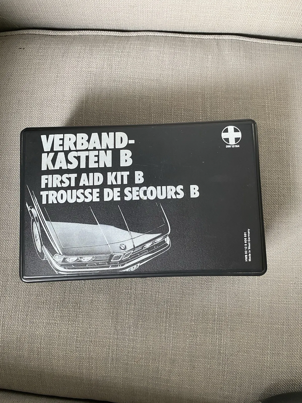 Rare Genuine BMW Vintage First Aid Kit B Verbandkasten 1980s O