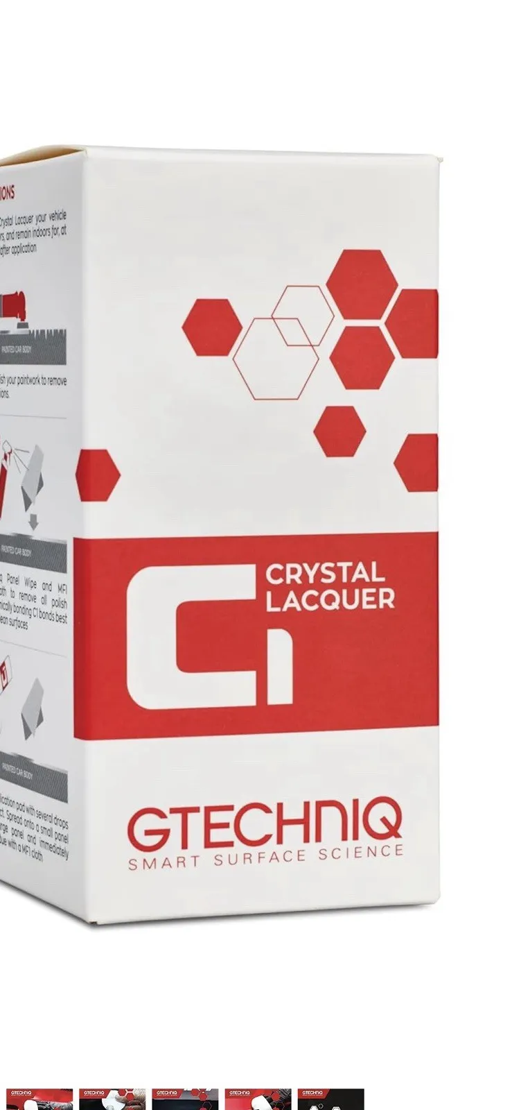 Gtechniq Crystal Lacquer Ceramic Coating C1 Protect Paintwork - 50ml