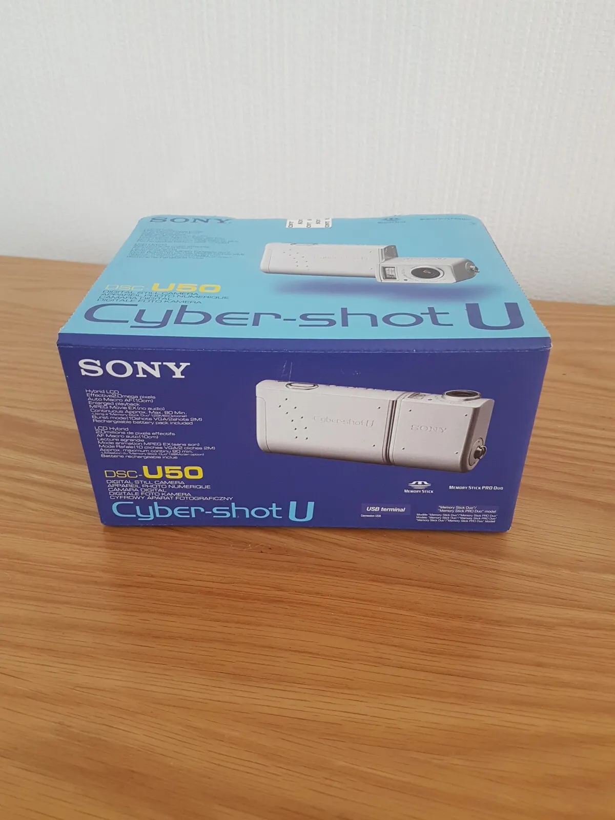 New Open Box Rare Vintage Sony DSCU50 Cybershot 2MP Digital Camera Black