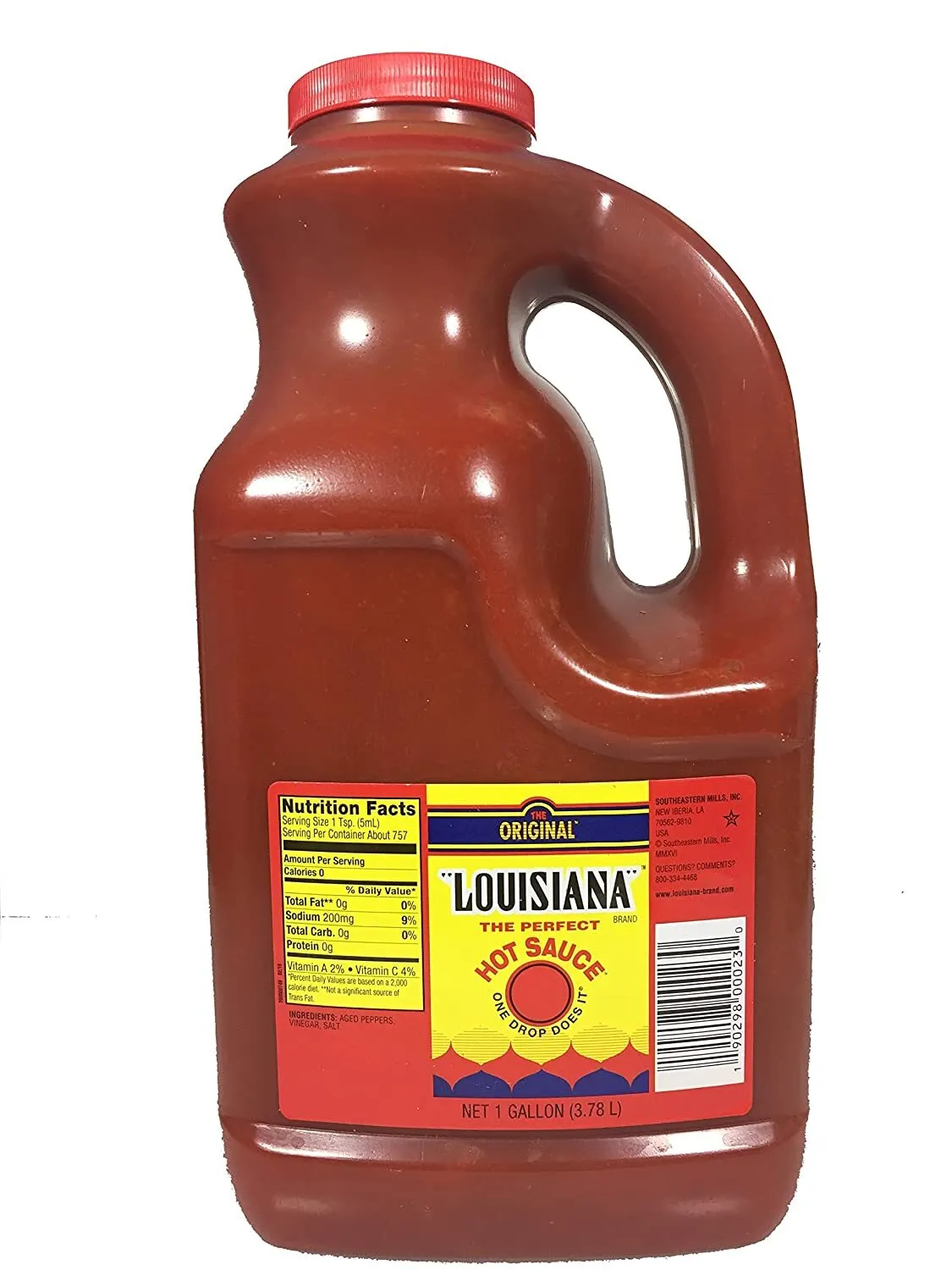 4 x Louisiana Hot Sauce 1 Gallon (3780g) Bottles New