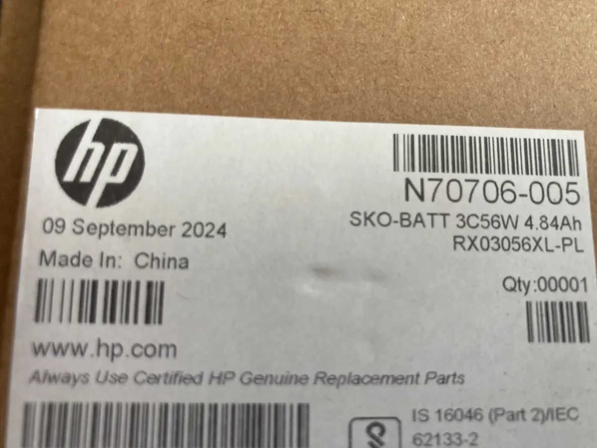 NEW GENUINE HP LAPTOP BATTERY N70706-005 RX03XL EliteBook 630 640 645 660 G11
