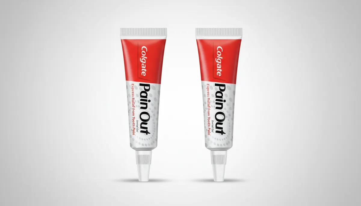 2x Colgate Pain Out Tooth Pain Relief Gel Fast Acting Ayurvedic Medicine 10g