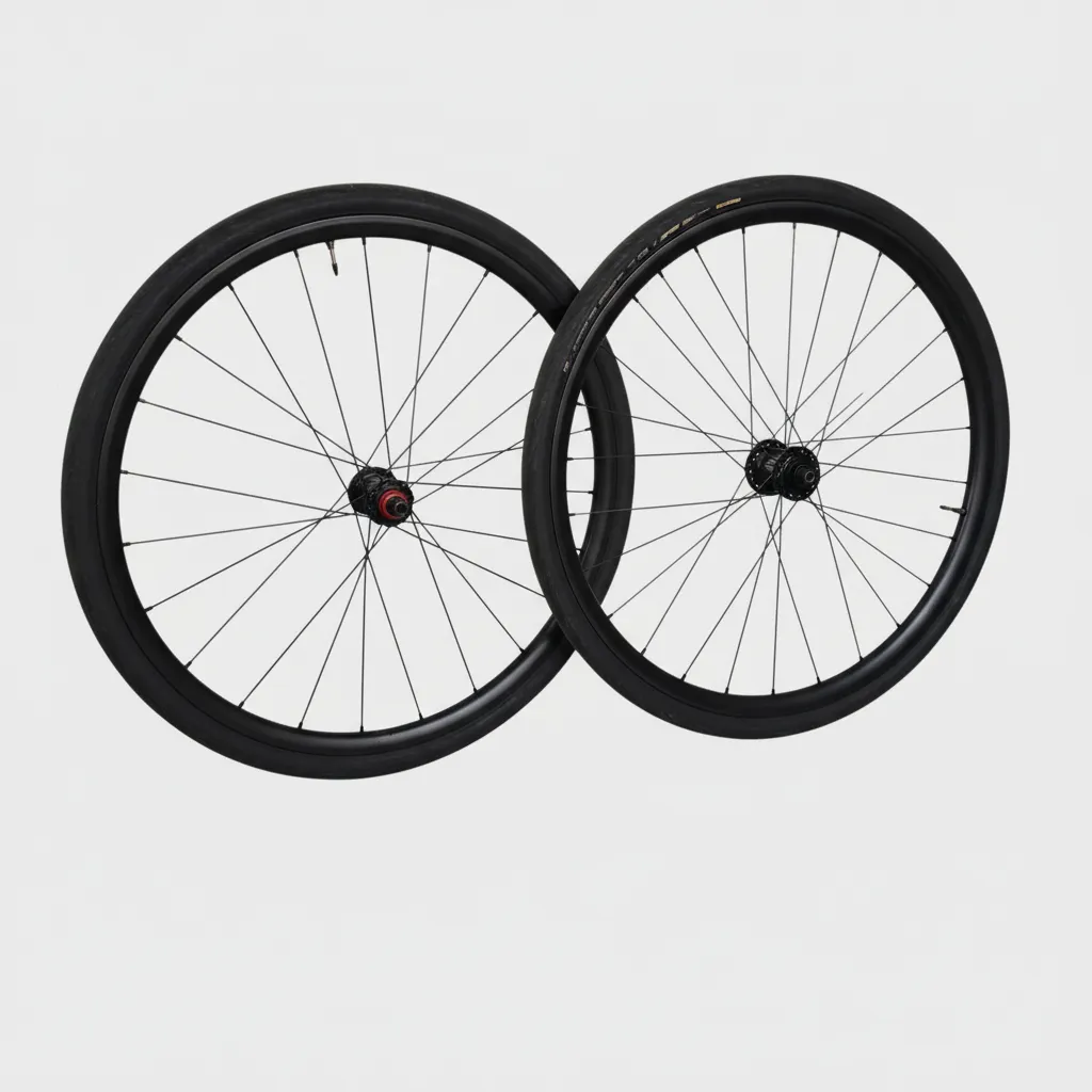 CANNONDALE 650B Carbon Wheelset Lefty ROTOR Rim Brake Tubeless Tyres Used