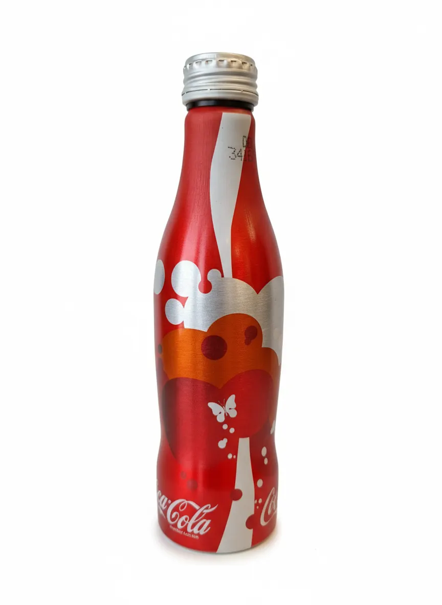 VERY RARE Sealed Coca Cola Butterfly Aluminium Test Bottle 2006 UK 250ml