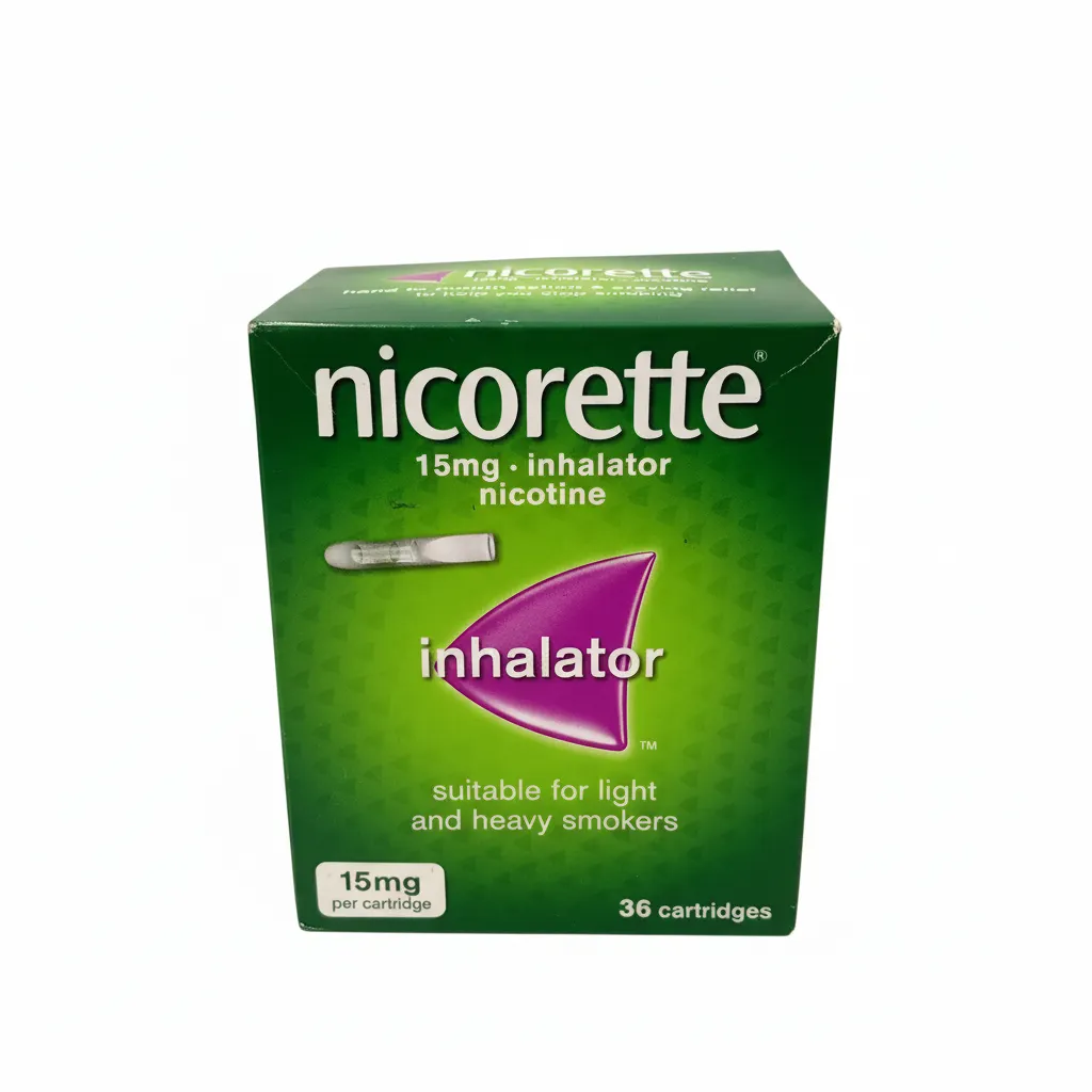 Nicorette Inhalator 15mg – 36 Cartridges – Stop Smoking Aid – Brand New