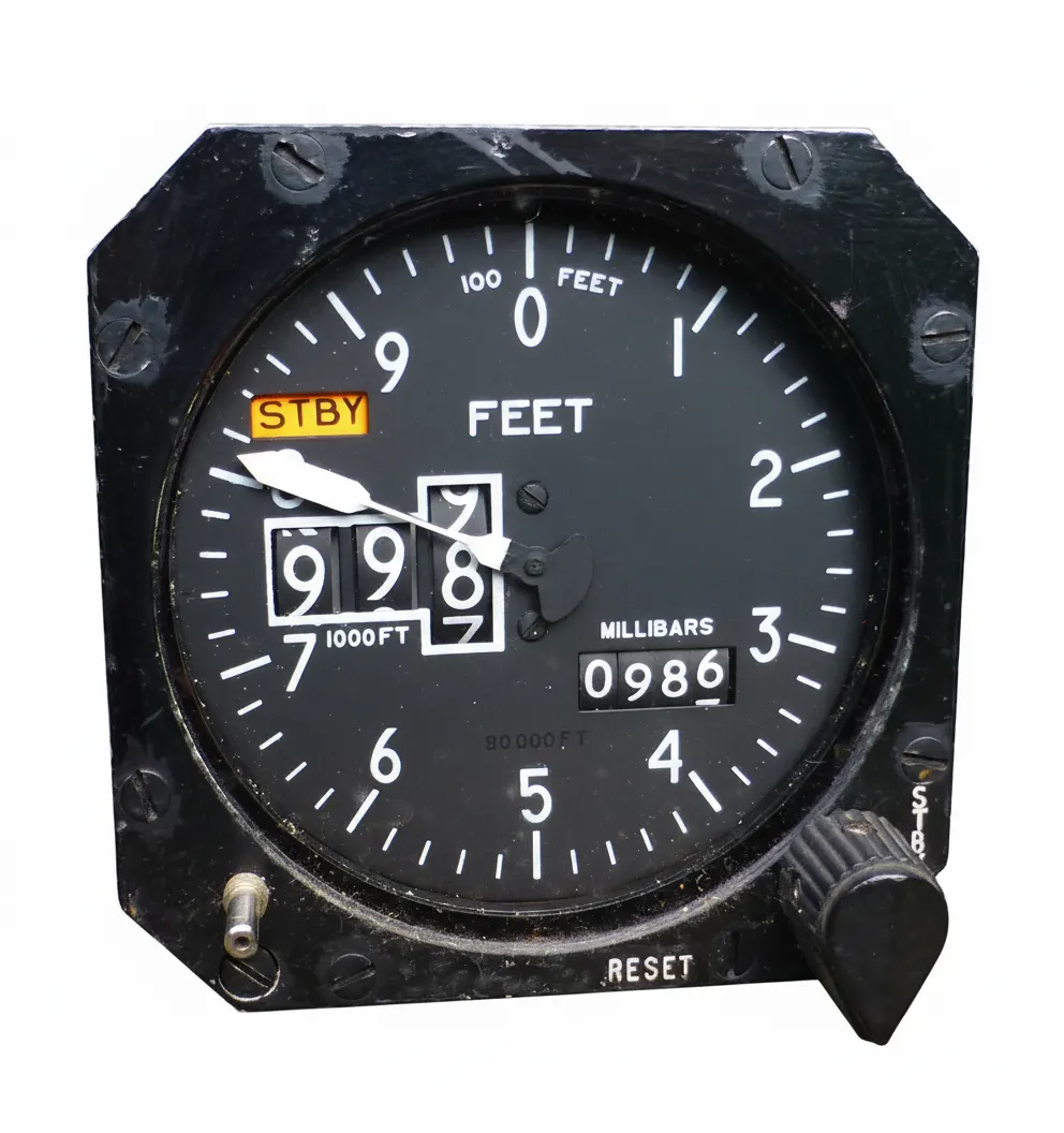 Elliot Type 81 UK Military Aircraft ALTIMETER Altitude Pressure Gauge Used