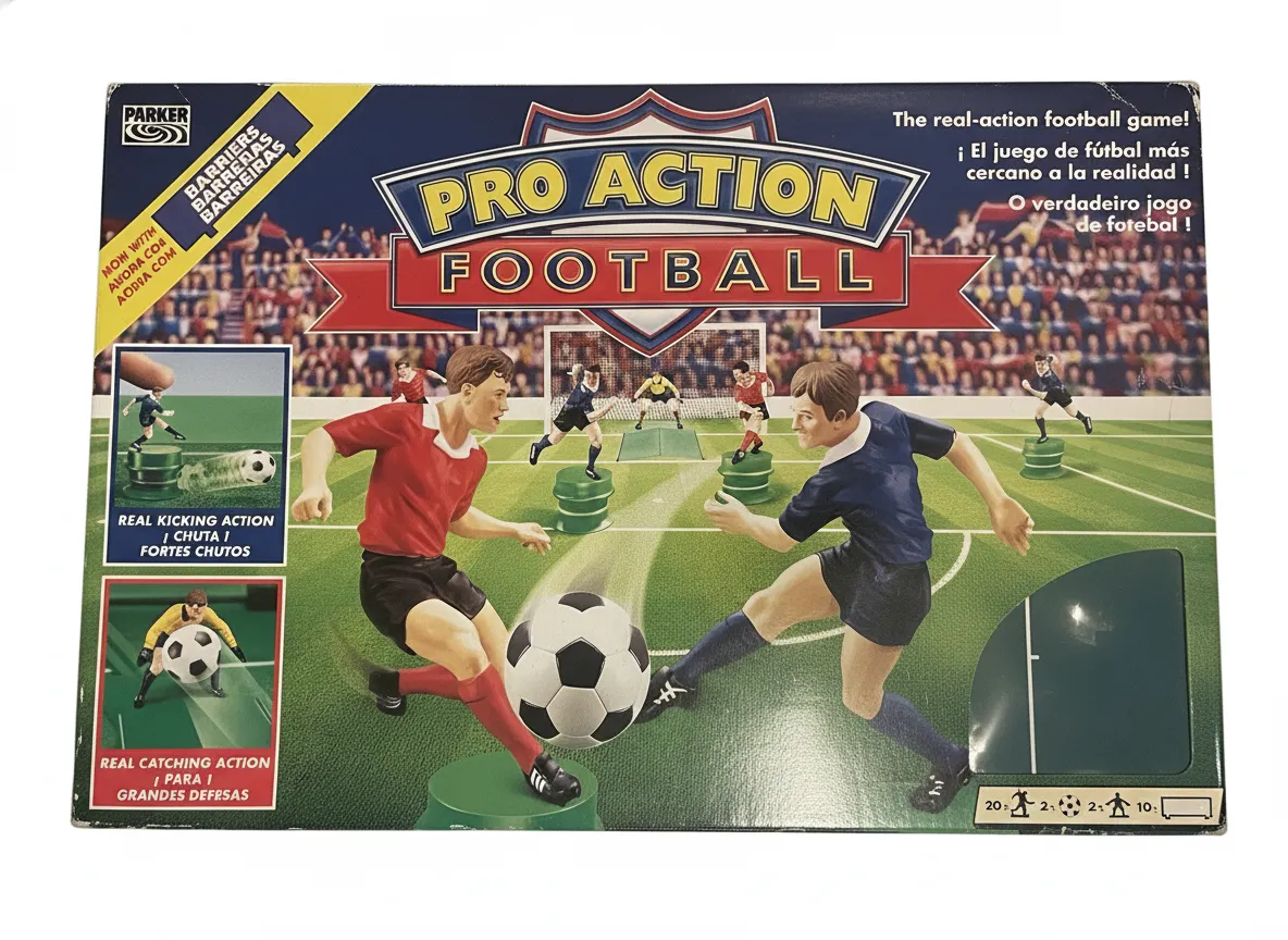 Parker Pro Action Football Game From 1994 Complete In Excellent Condition