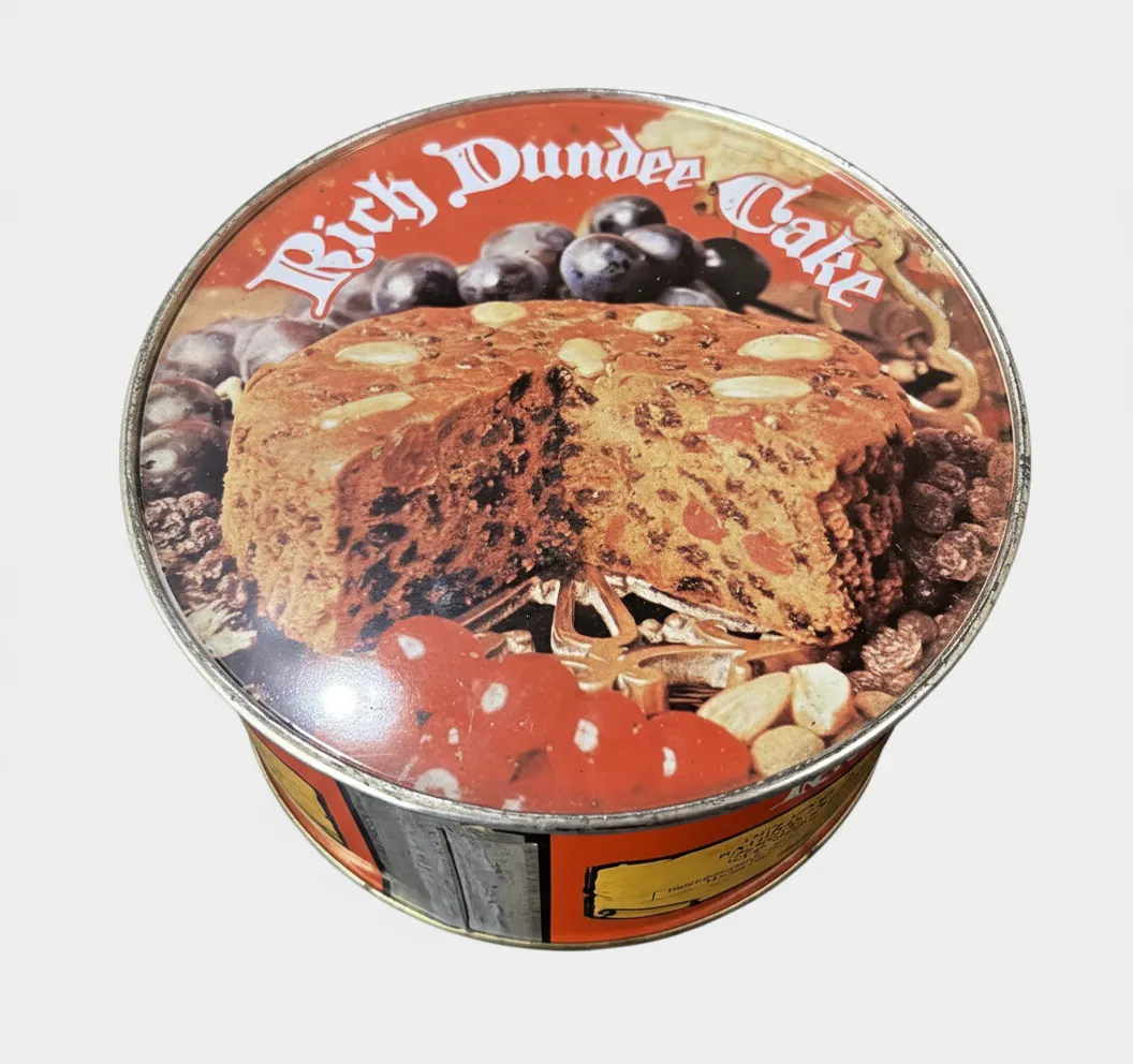 Vintage Pre-1970s Beaverlac Rich Dundee Cake Tin Canned Collectible Used