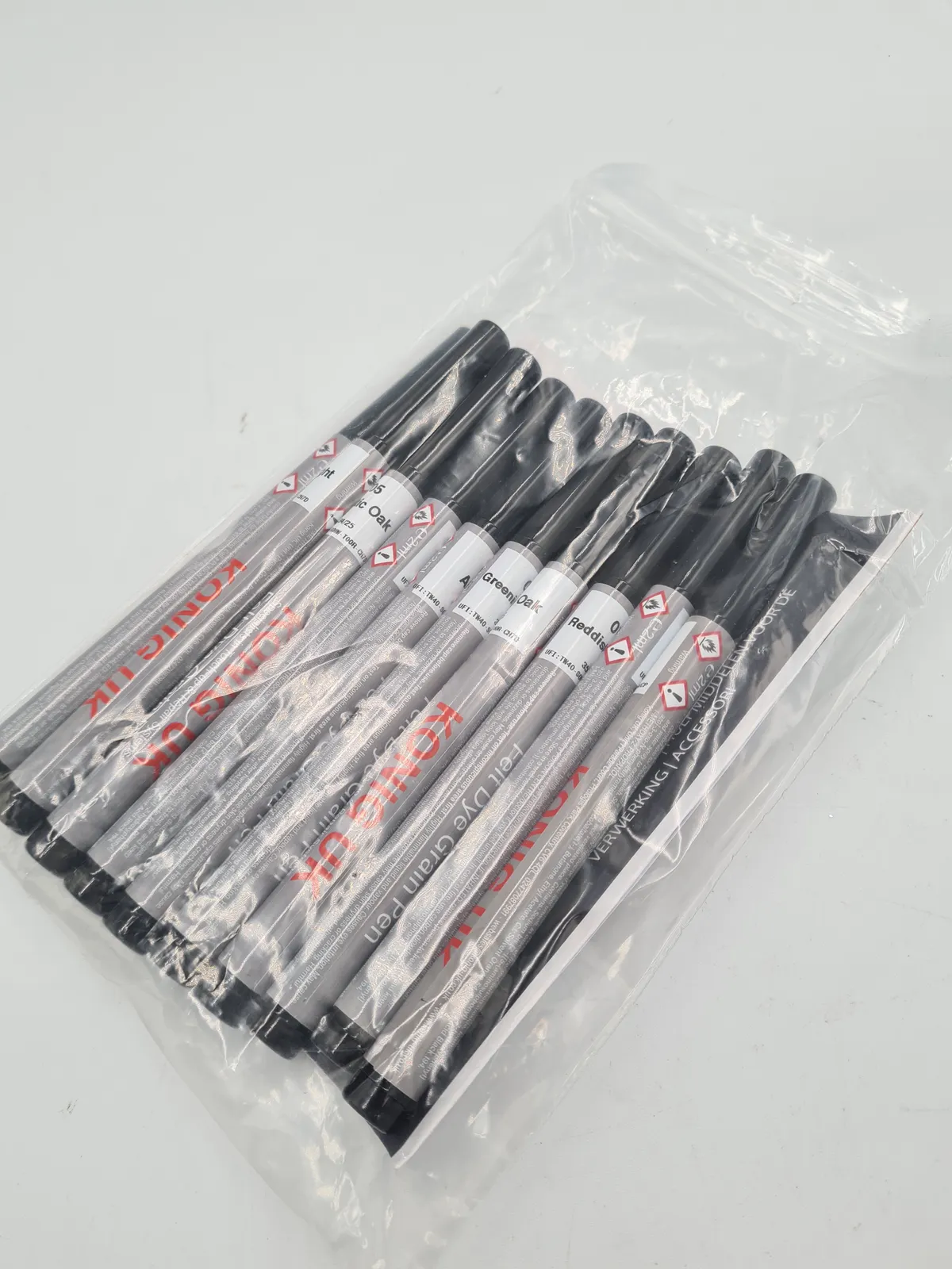 Konig Graining Pens 205 Set 110 - 10x Fine Brush Tip Dye Grain Pen Kit - New