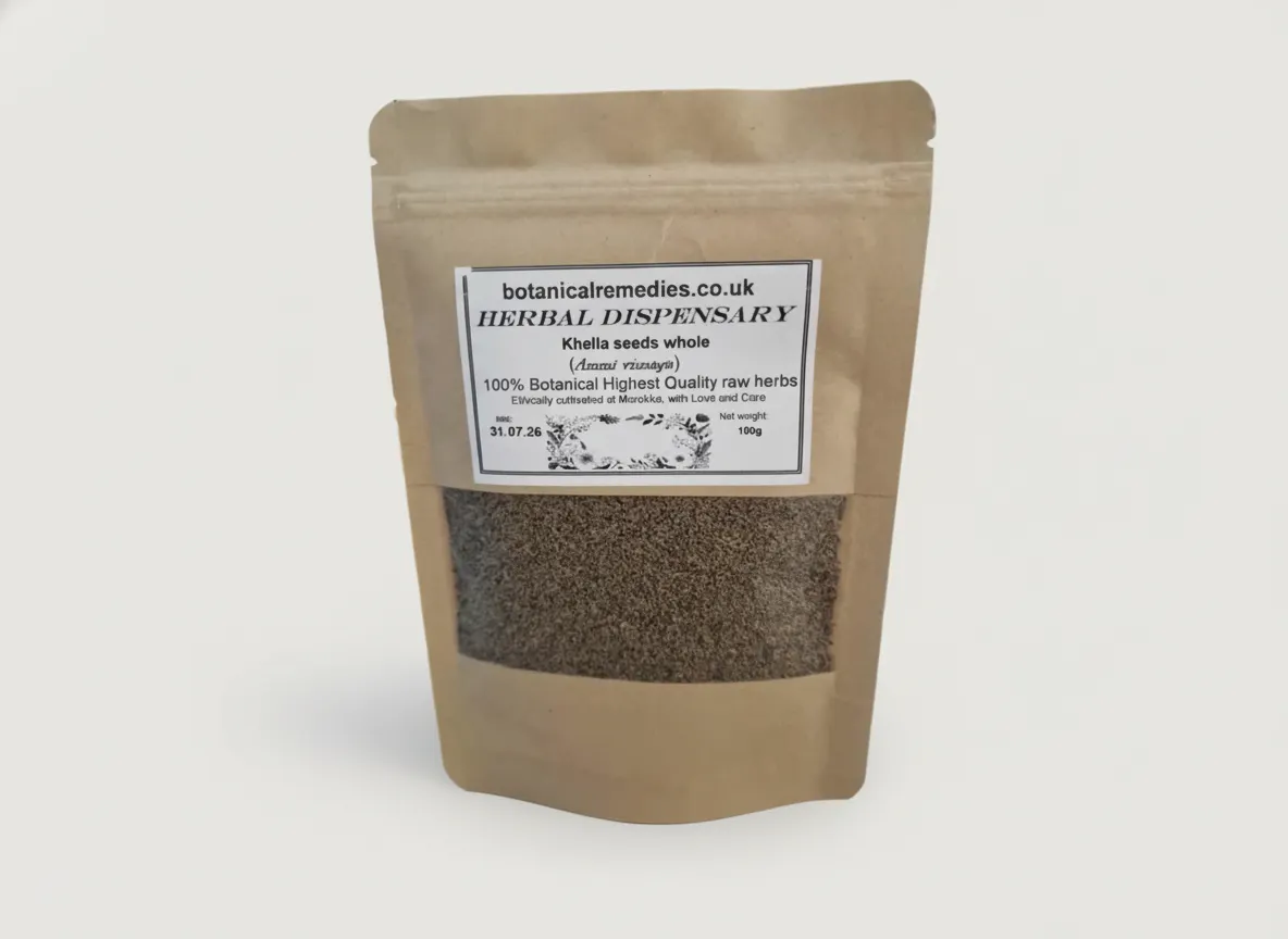 Botanical Remedies Khella Seeds (Ammi Visnaga) New 50g Lab-Proven Quality