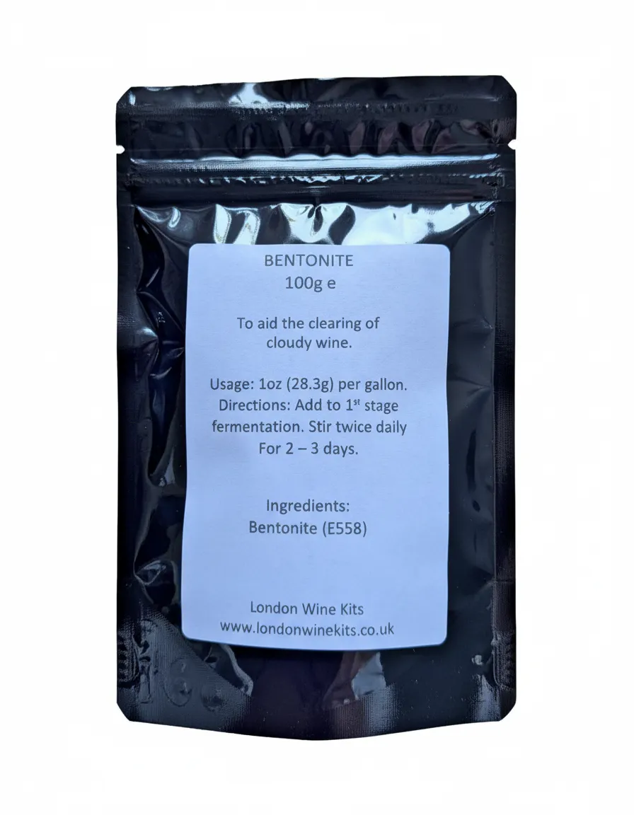London Wine Kits Bentonite 100g (E558) Wine Clearing Agent New