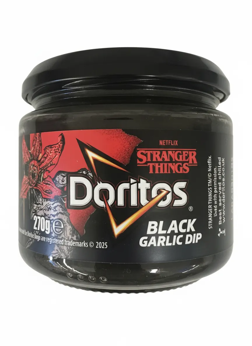 Stranger Things Doritos Black Garlic Dip - UK Limited Edition - New